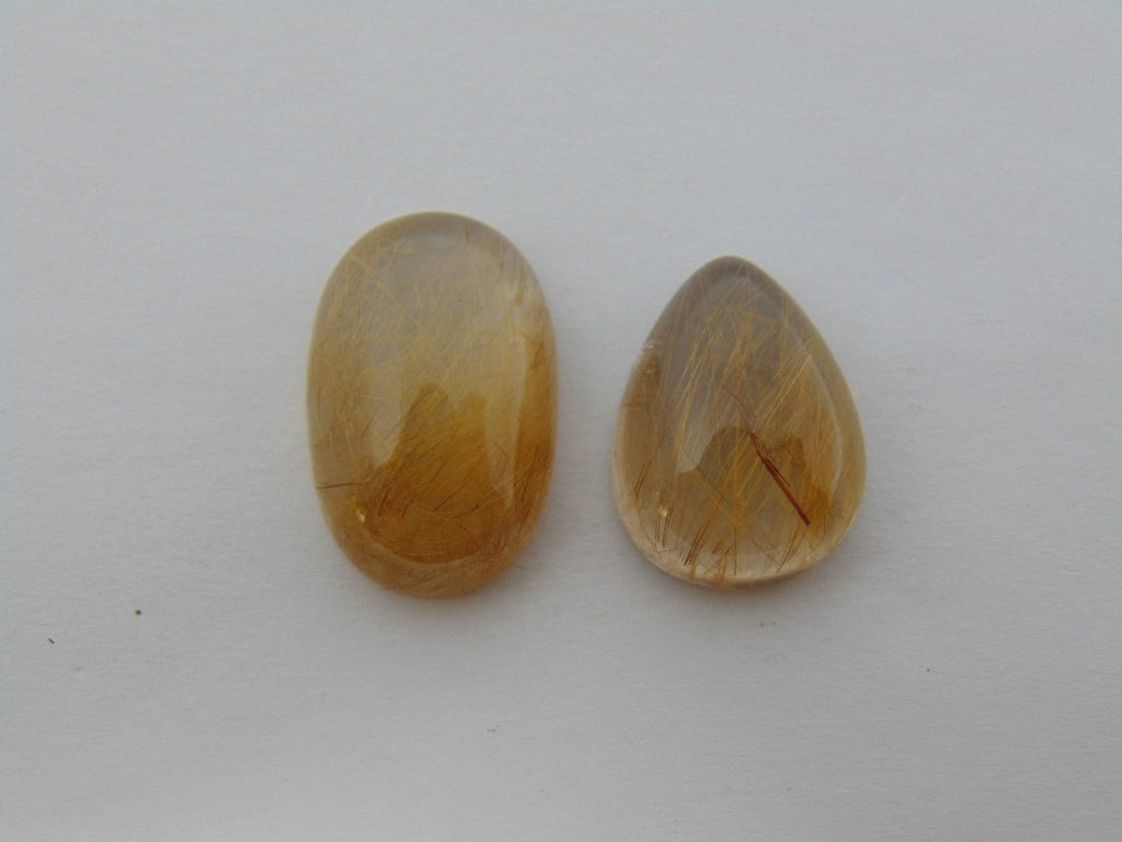 32.50ct Rutile Cabochon 22x14mm 19x14mm