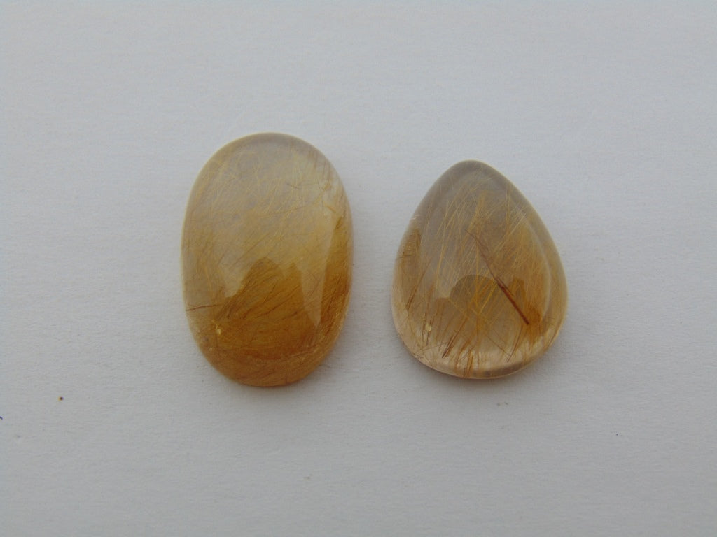 32.50ct Rutile Cabochon 22x14mm 19x14mm