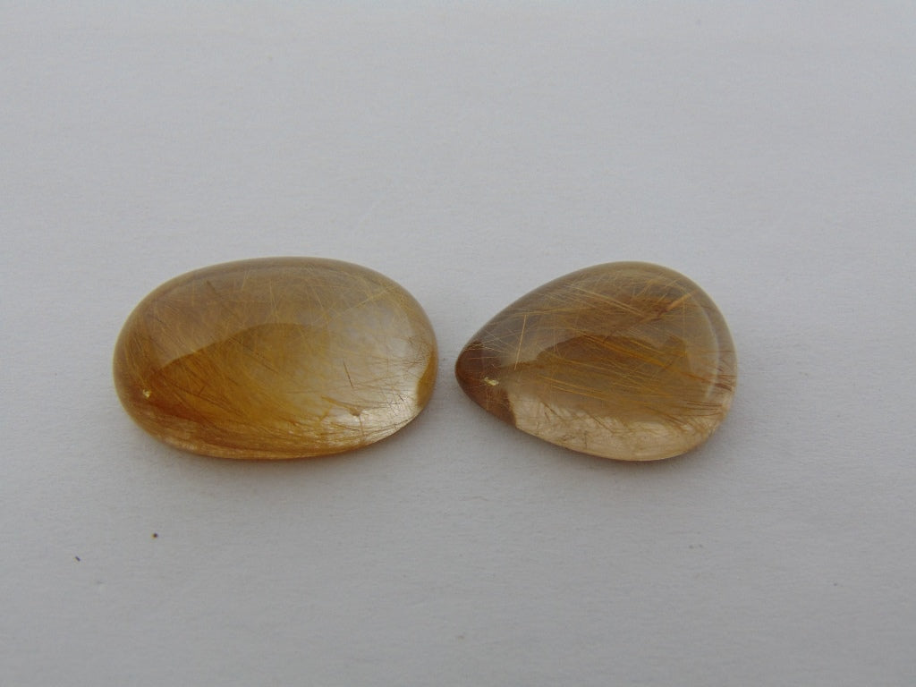 32.50ct Rutile Cabochon 22x14mm 19x14mm