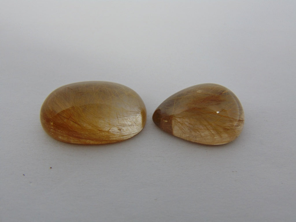 32.50ct Rutile Cabochon 22x14mm 19x14mm