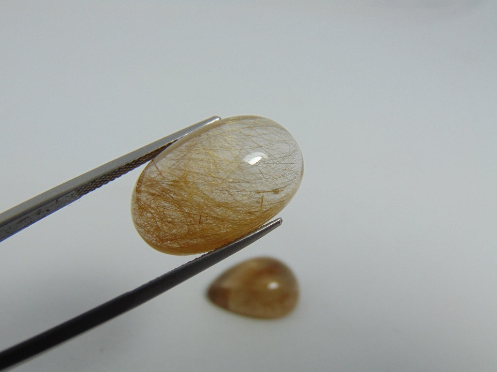 32.50ct Rutile Cabochon 22x14mm 19x14mm