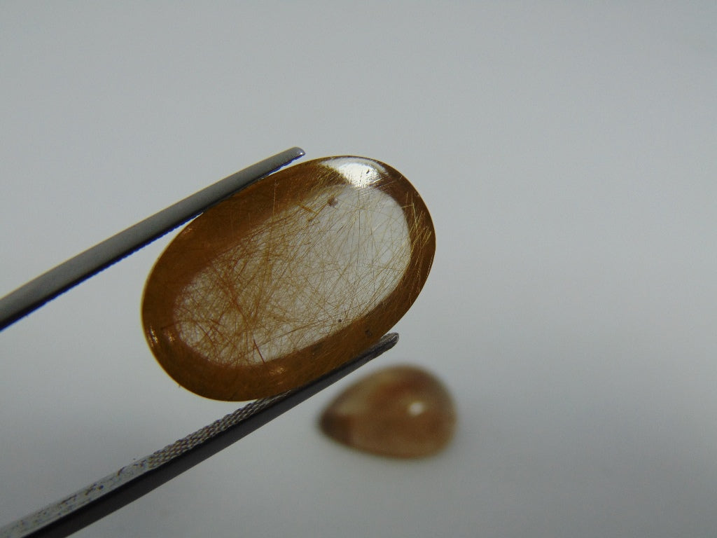 32.50ct Rutile Cabochon 22x14mm 19x14mm