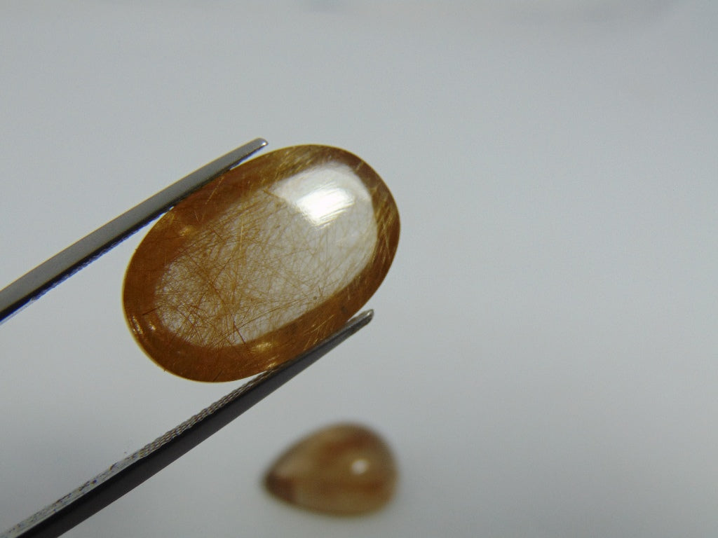 32.50ct Rutile Cabochon 22x14mm 19x14mm