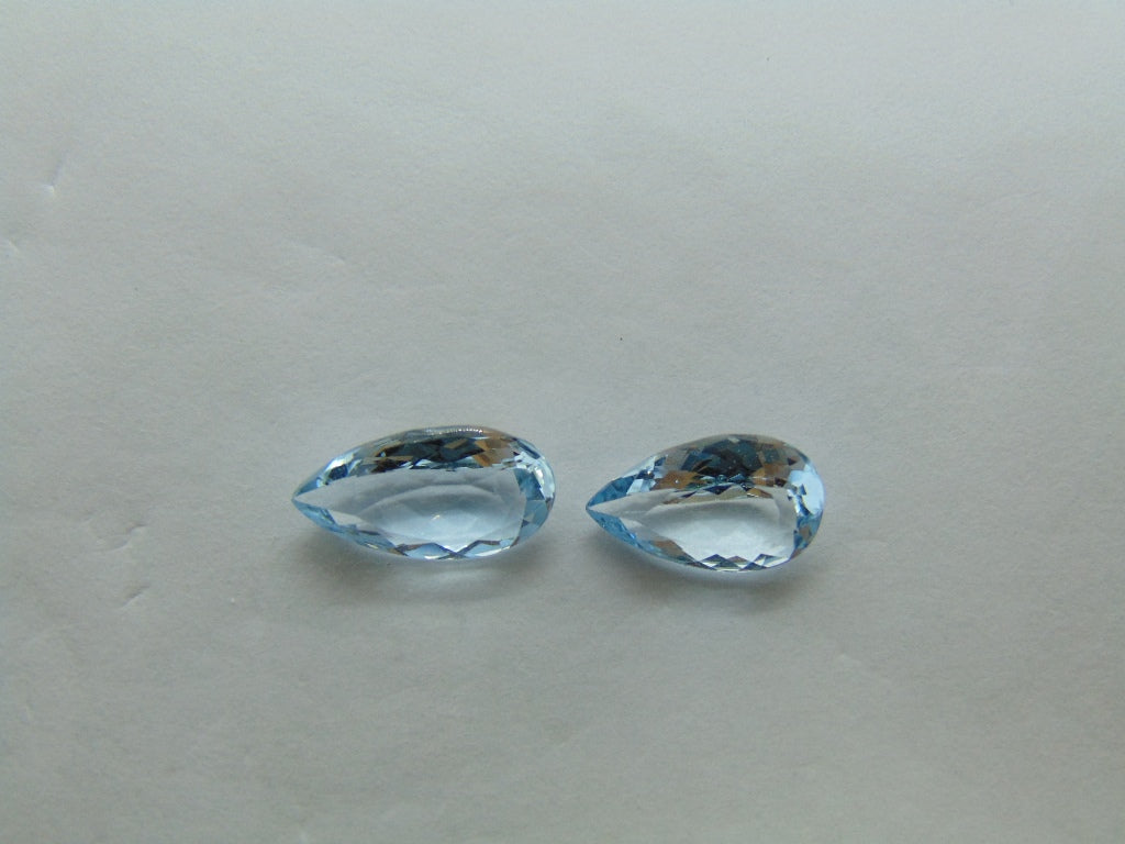 3.17ct Aquamarine 11x7mm 10x7mm