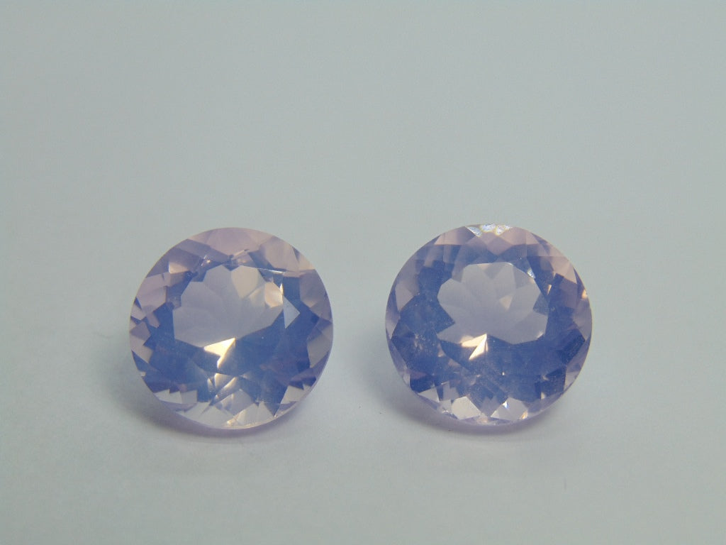 25ct Amethyst Lavender Pair 15mm