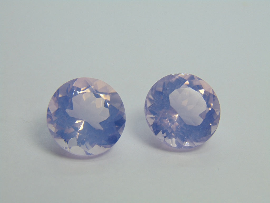 25ct Amethyst Lavender Pair 15mm