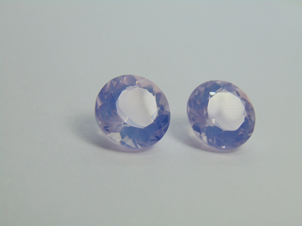 25ct Amethyst Lavender Pair 15mm