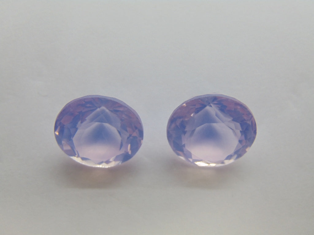 25ct Amethyst Lavender Pair 15mm