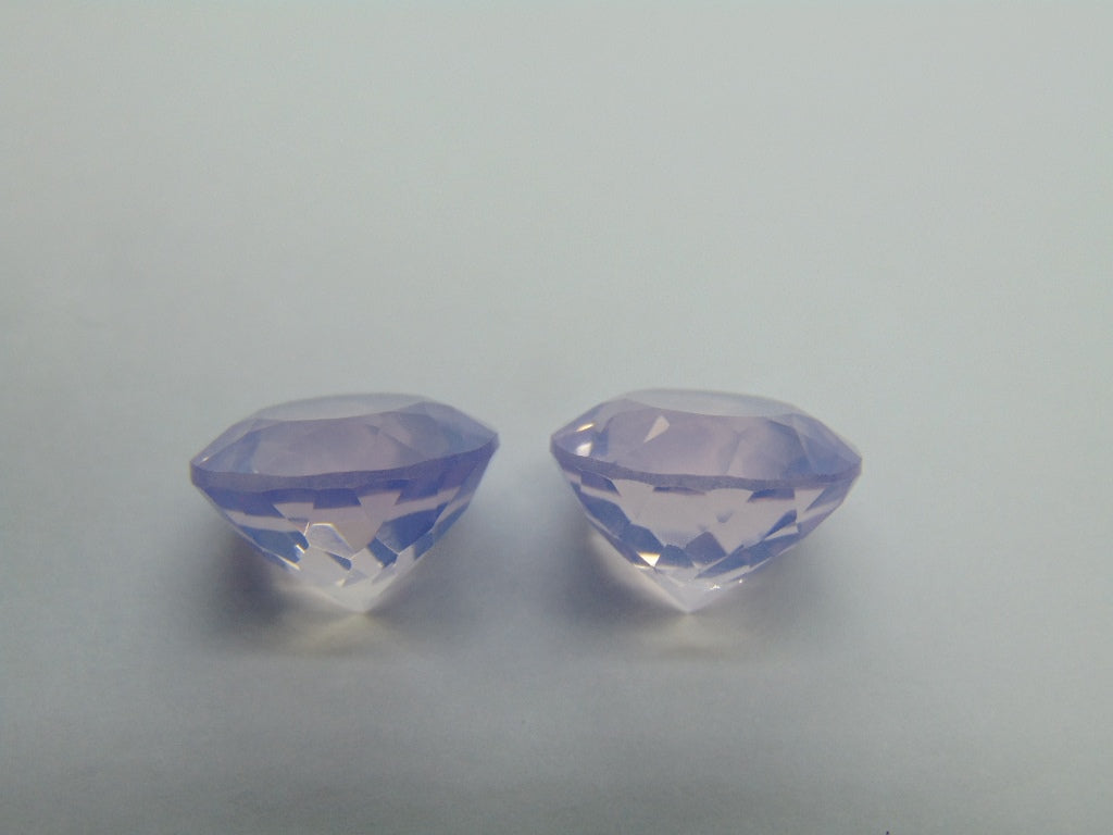 25ct Amethyst Lavender Pair 15mm