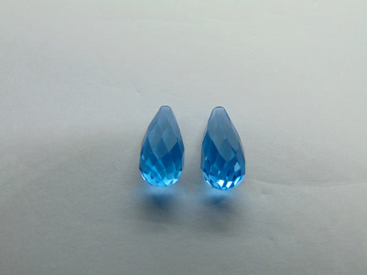 8.10ct Topaz Swiss Pair 12x6mm