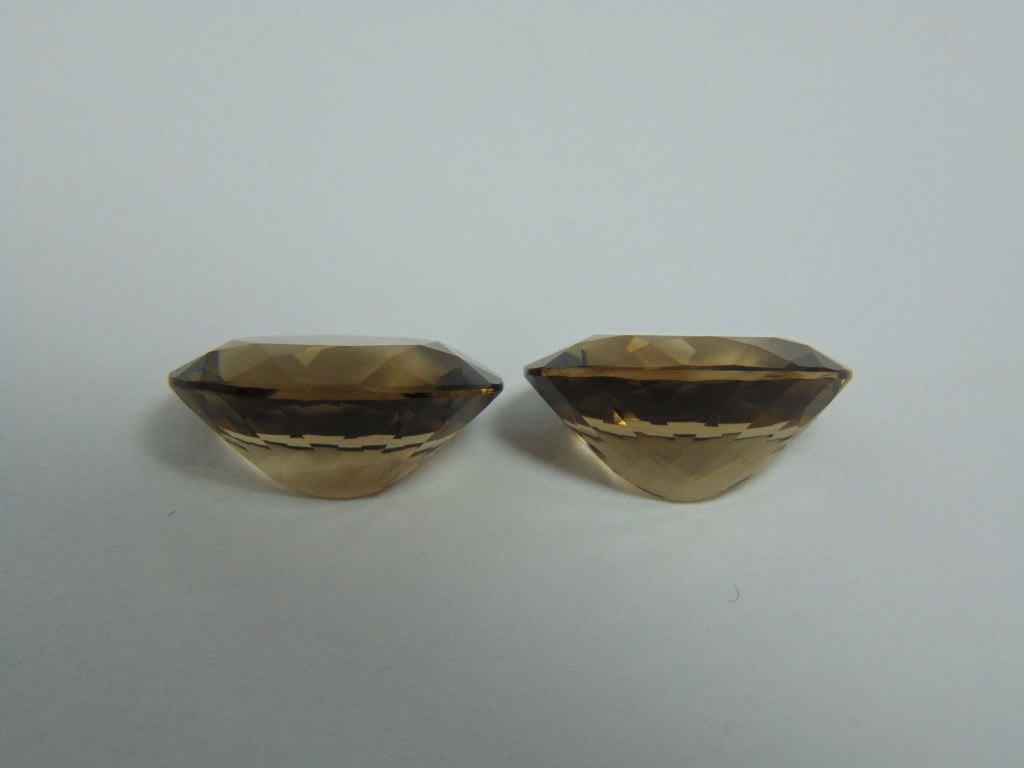 15.20cts Quartz (Smoky) Pair
