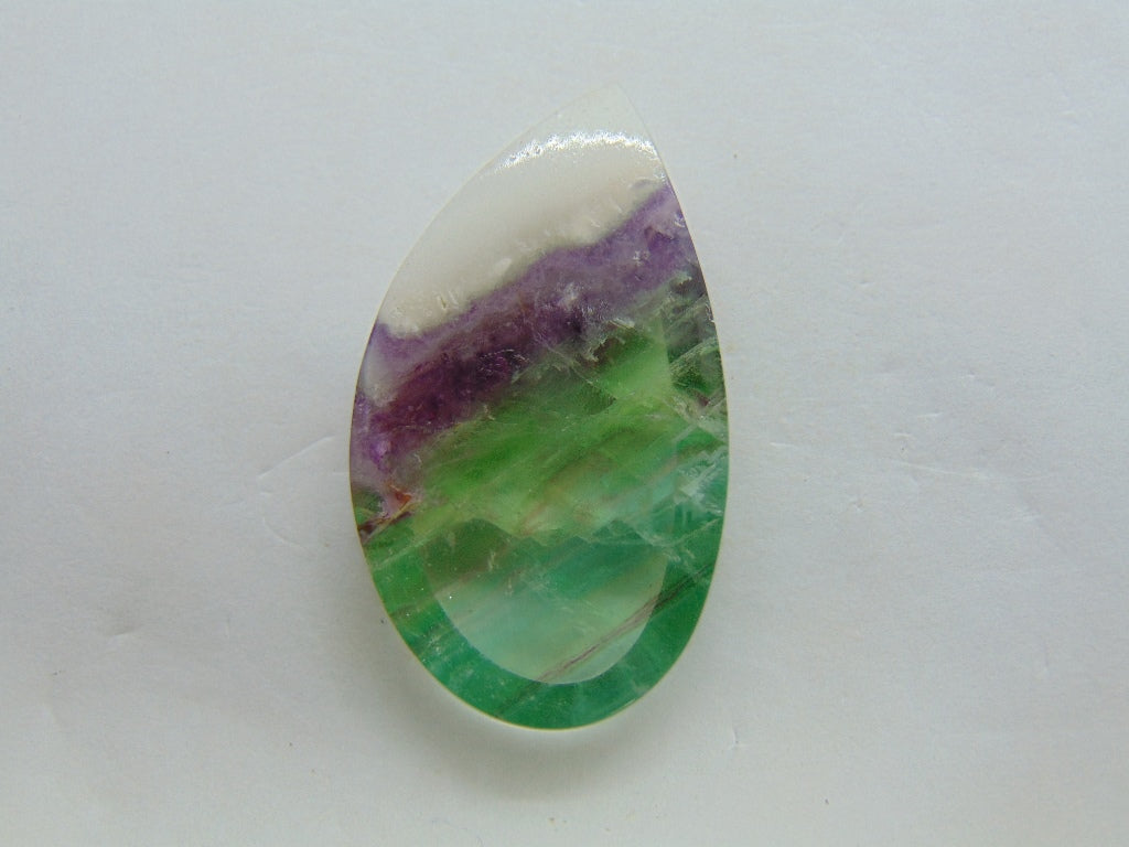 39.80ct Fluorite With Quartz 37x20mm