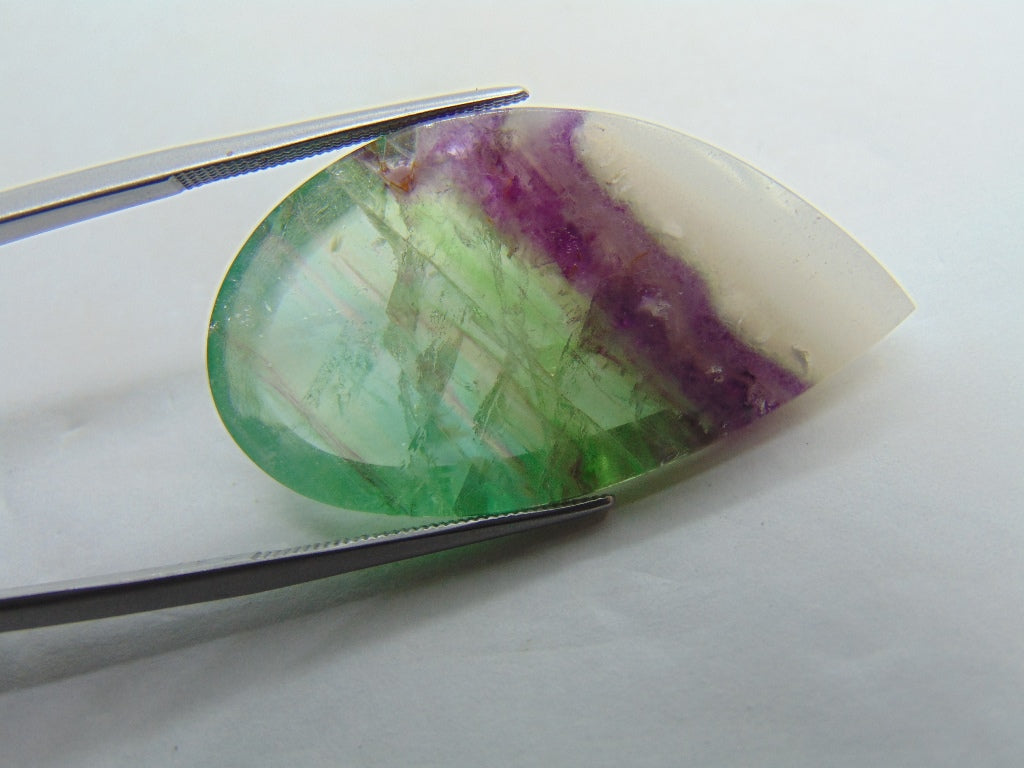 39.80ct Fluorite With Quartz 37x20mm