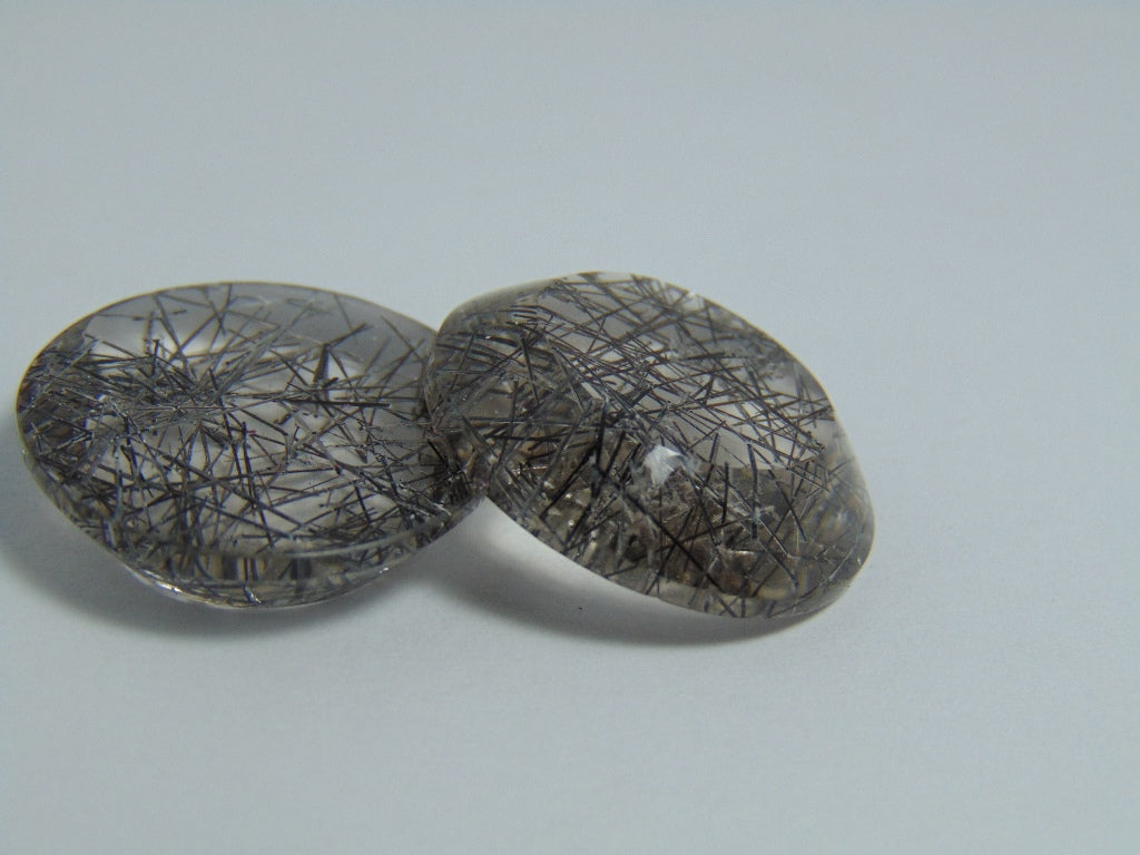 45.40ct Quartz Inclusion Pair 22mm