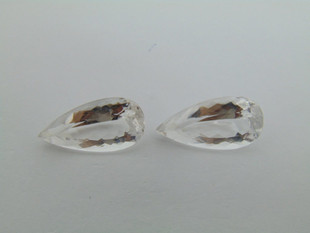 21.70ct Morganite Pair 20x10mm
