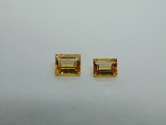 2.65ct Imperials Topaz 8x7mm 7x5mm