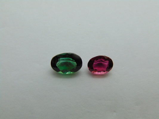 2.50ct Tourmaline Mix 8x6mm 7x5mm
