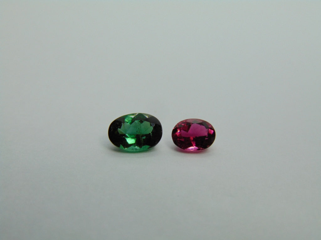 2.50ct Tourmaline Mix 8x6mm 7x5mm