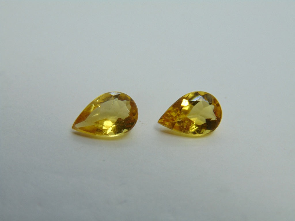 2.12ct Beryl Pair 9x7mm
