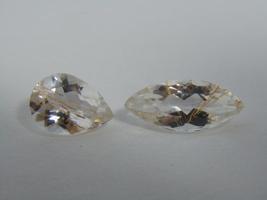 14.60cts Topaz With Golden Rutile