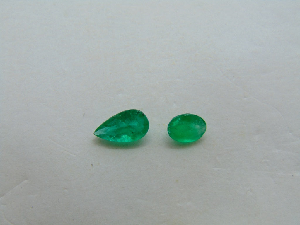 0.80ct Emerald 8x4mm 5x4mm