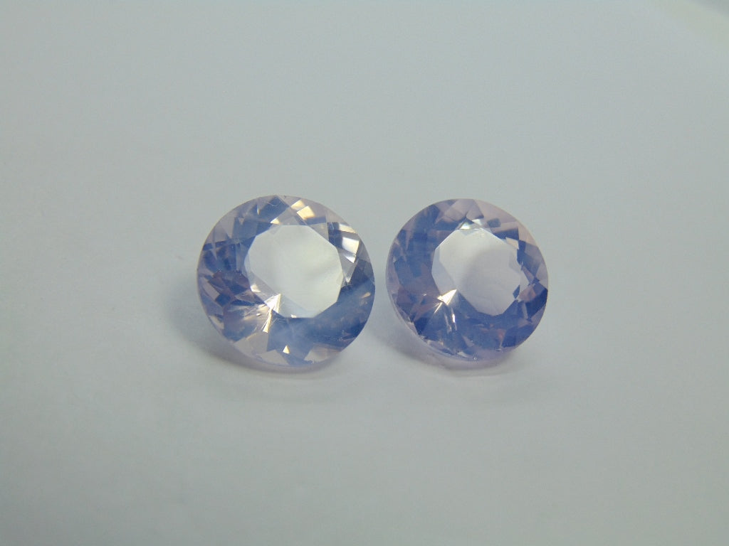 23ct Amethyst Lavender Pair 15mm