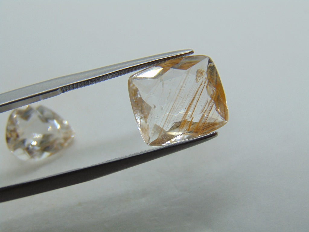 10ct Topaz With Needle 11x9mm 12x11mm