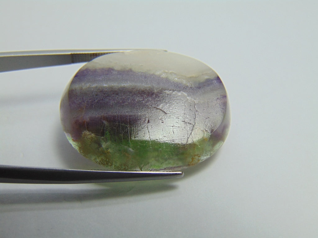 47.60ct Quartz With Fluorite 31x23mm