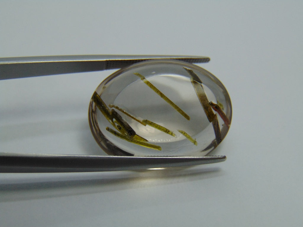 27.80ct Quartz Epidote 24x12mm