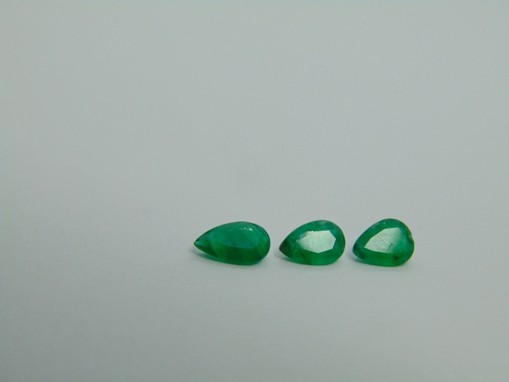 1.64ct Emerald 7x5mm 7x5mm 8x5mm