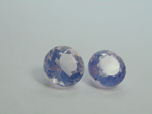 25ct Amethyst Lavender Pair 15mm