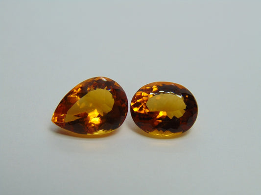 9.95ct citrine 14x10mm 12x10mm