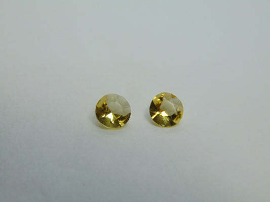 1.94ct Beryl Pair 7mm