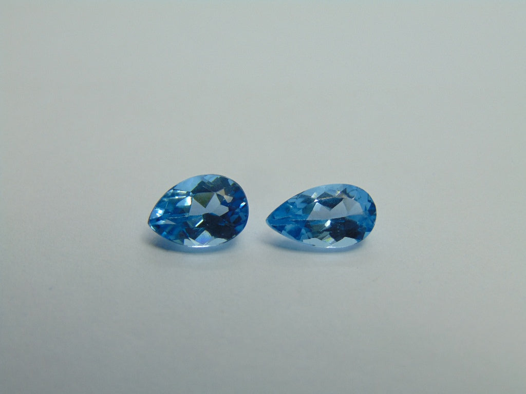 3.18ct Topaz Swiss 8x6mm 9x5mm