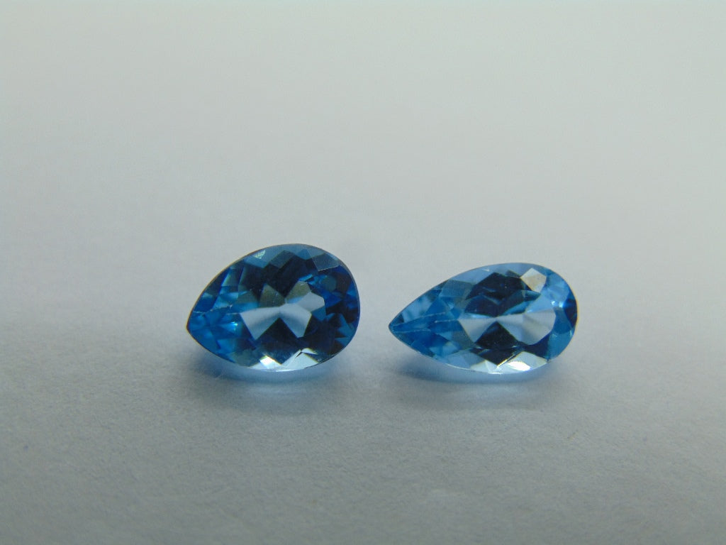 3.18ct Topaz Swiss 8x6mm 9x5mm