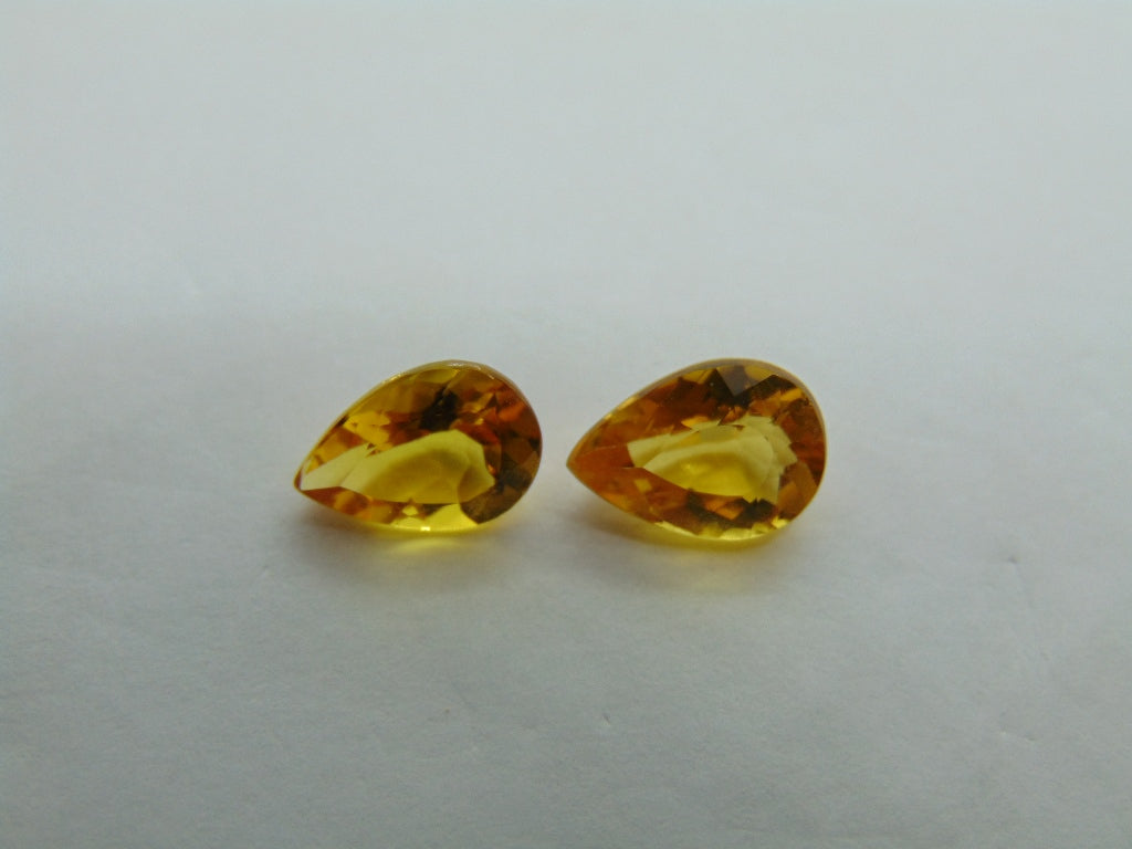 3.45ct Beryl Pair 10x7mm