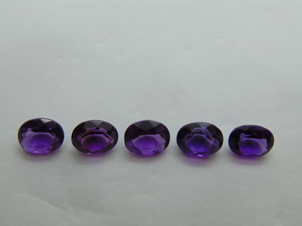 8.20ct Amethysts Calibrated 9x7mm
