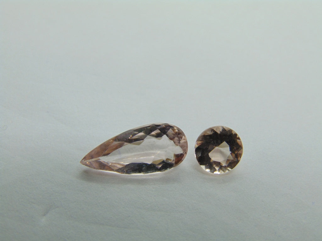 2.30ct Morganite 14x6mm 6mm