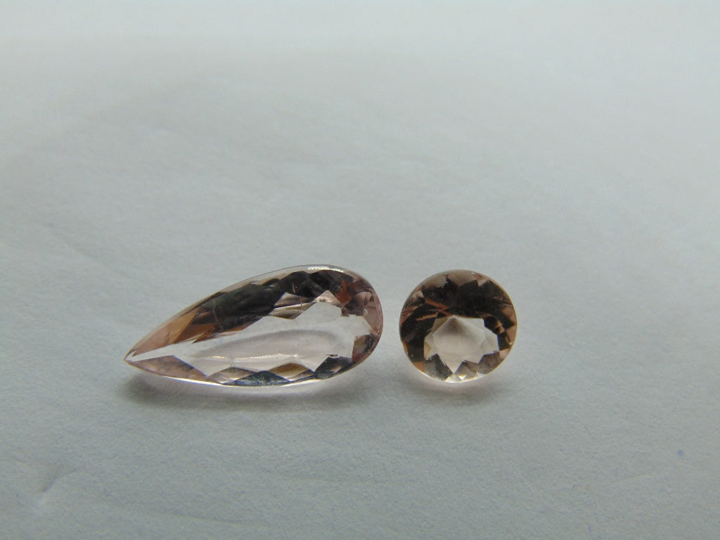 2.30ct Morganite 14x6mm 6mm