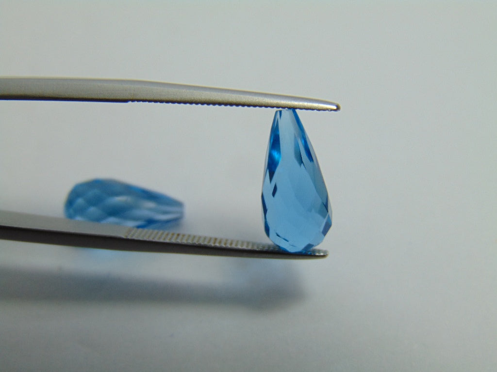 8ct Topaz Pair 13x6mm