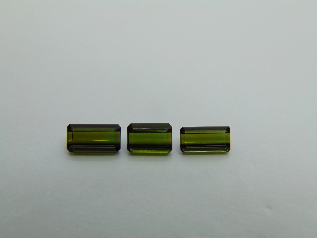 3.70ct Tourmaline 8.5x4.5mm / 8x4mm / 7x5mm