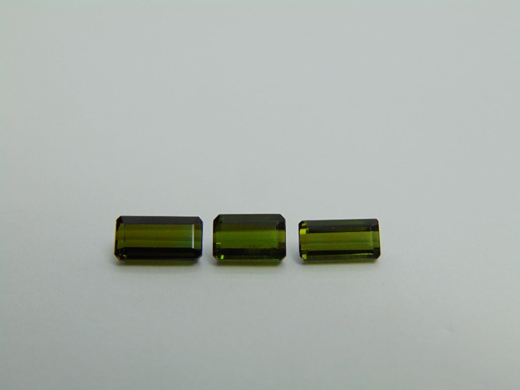 3.70ct Tourmaline 8.5x4.5mm / 8x4mm / 7x5mm