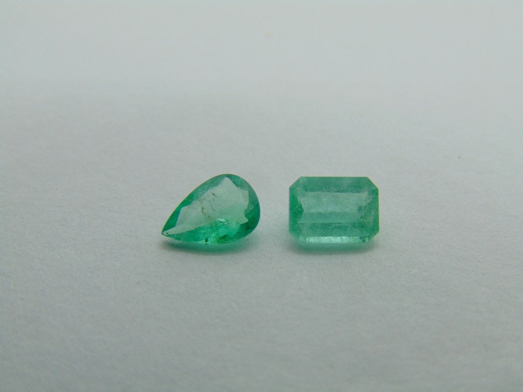 0.90ct Emerald 7x4mm 6x4mm