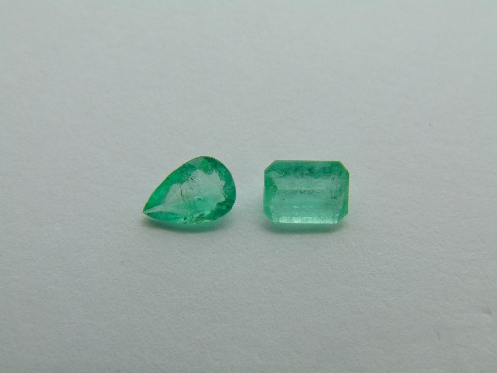 0.90ct Emerald 7x4mm 6x4mm