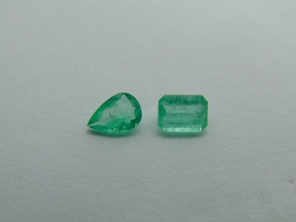 0.90ct Emerald 7x4mm 6x4mm