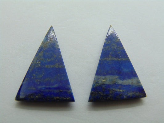 18.50ct Lazulite Pair 25x17mm