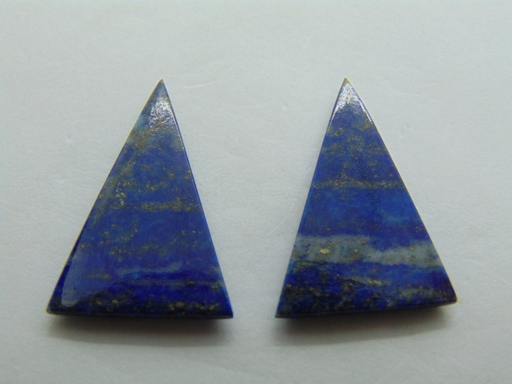 18.50ct Lazulite Pair 25x17mm