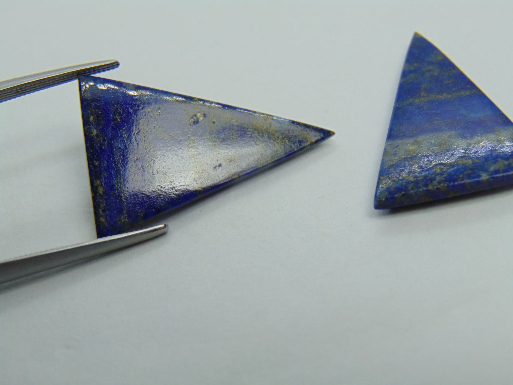18.50ct Lazulite Pair 25x17mm