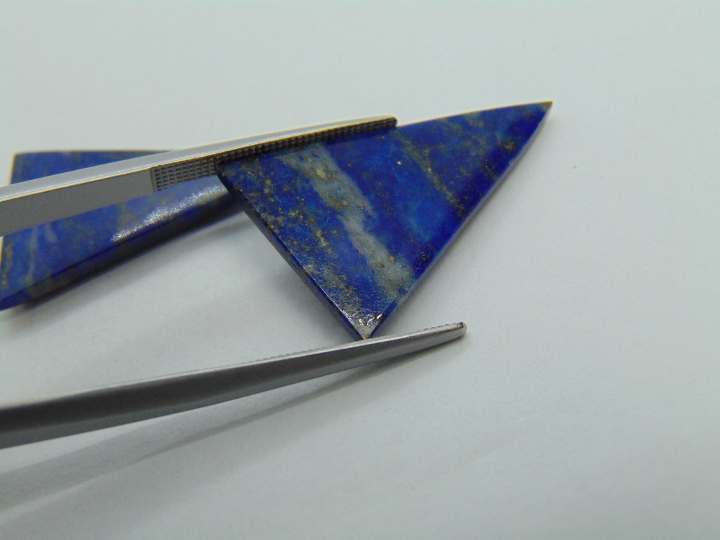 18.50ct Lazulite Pair 25x17mm
