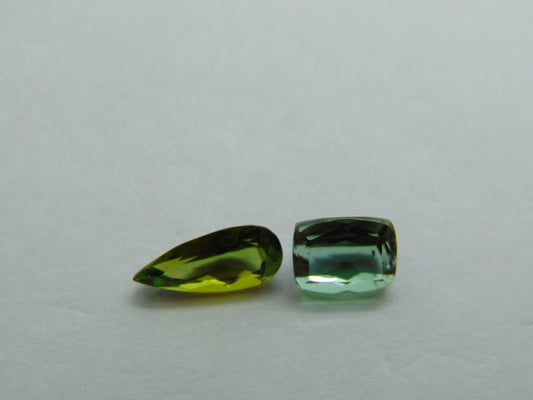 2.10ct Tourmaline 10x4mm 7x5mm